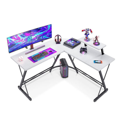 L Shaped Gaming Desk-black