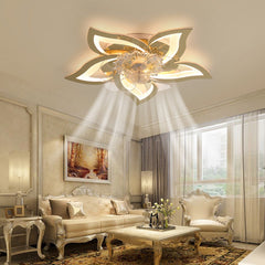 27Inches Ceiling Fan with Lights, Dimmable LED, Remote Control / APP Control, 6 Speeds of Wind