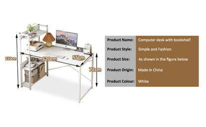 Modern Home Desk-white